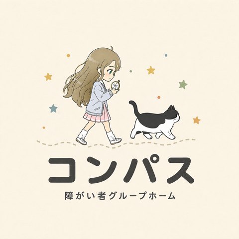 障がい者グループホーム コンパス ロゴ